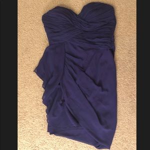 Lulu’s Strapless Purple Chiffon Dress